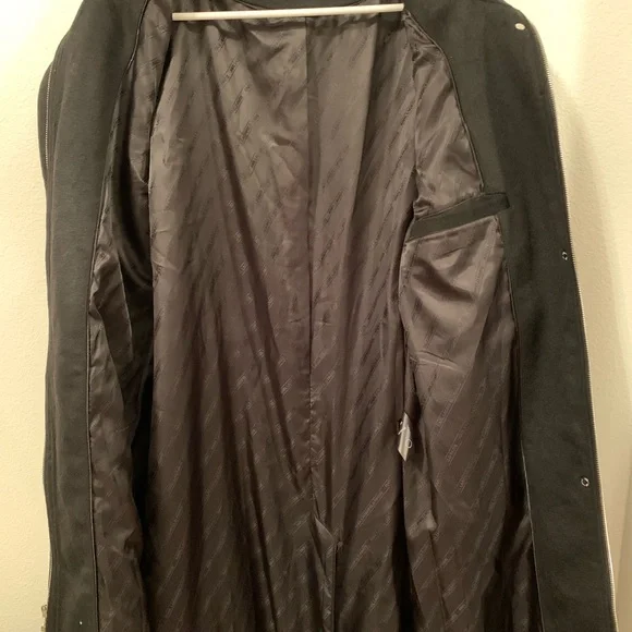 Karl Lagerfeld Paris Stand Collar Wool Blend Coat Size  XL - Picture 8 of 9